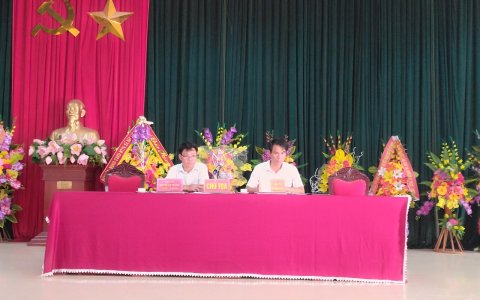 Văn phòng điều phối chương trình MTQG xây dựng nông thôn mới huyện Triệu Sơn kiểm tra tiến độ xây dựng NTM nâng cao tại xã Dân Lực